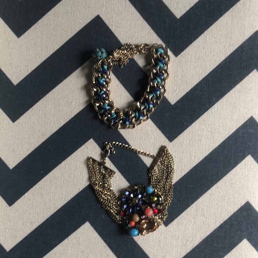 Forever 21 bundle of 2 gold bracelets